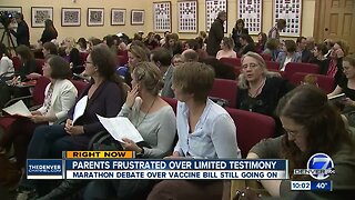 Parents frustrated over limited testimony on vaccine bill hearing