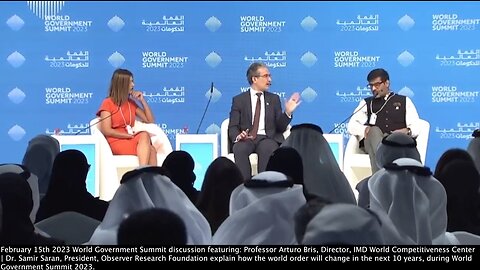 The Great Reset | "How We Are Going to Go Through This Transformation? It Must Be Driven By a Certain Shock." Prof. Arturo Bris, Director, IMD World + "Only a Catastrophe Can Shake Human Kind And Create a Path to Global Governance."