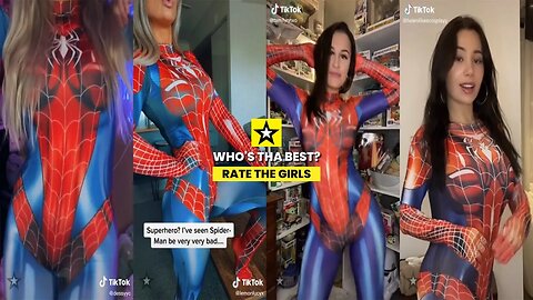 Rate the Girls: Best Spiderwoman Cosplay - TikTok Hot Women Sexy Dance Contest #1 (Spiderman) 🕷💖