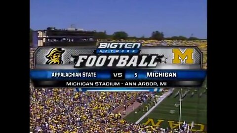 2007-09-01 Appalachian State Mountaineers vs Michigan Wolverines