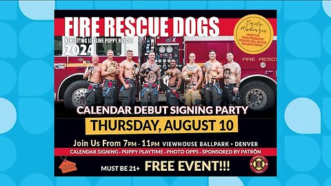 Calendar Signing Party // Lifeline Puppy & Fire Rescue Dogs