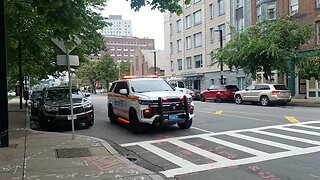 Boston police respond to a domestic disturbance at 1050 Tremont Street