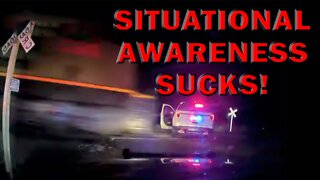 Train Strikes Occupied Police Car With Prisoner On Video! LEO Round Table S07E39a