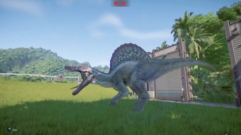The Spinosaurus vs Indominus Rex a ferocious carnivore fight
