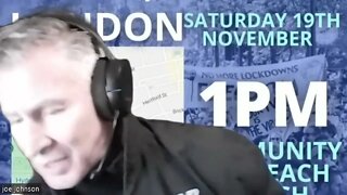 FREEDOM WORLDWIDE LONDON PROTEST/RALLY, JOE JOHNSON REPORTS