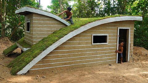 26Days Building House with Decoration Underground Living Room