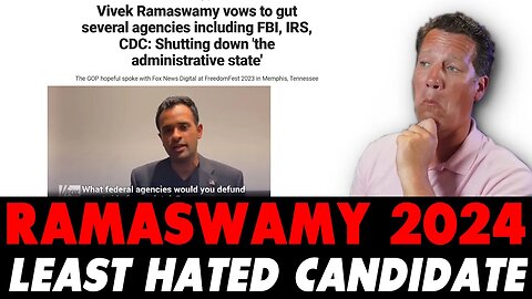 Vivek Ramaswamy 2024 - Least Hated Candidate, and Climbing the Ranks