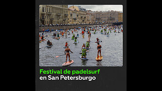 Más de 10.000 visitantes disfrutan del festival de padelsurf en San Petersburgo