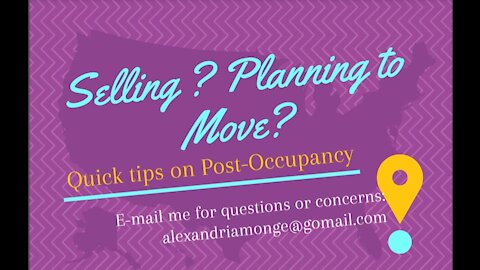 Some tips on Post Occupancy