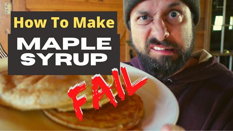 How to Make Maple Syrup (FAIL) | Tapping A Tree | Homesteading