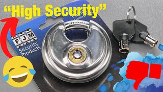 [1526] Open in Seconds: FJM’s Tubular Disc Padlock