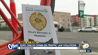 SDPD cracks down on traffic violations