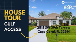 JUST LISTED - GULF ACCESS Home in Cape Coral - Take a Tour of 2815 SW 39th Terrace in Cape Coral, FL