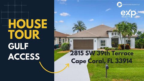 JUST LISTED - GULF ACCESS Home in Cape Coral - Take a Tour of 2815 SW 39th Terrace in Cape Coral, FL