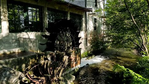 {ASMR} Water Wheel Mill Hydropower- 1 Hour Ambience Tingle Sounds For Sleep Relax Study (NO TALKING)