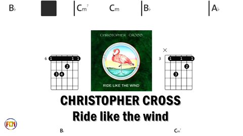 CHRISTOPHER CROSS Ride like the wind - (Chords & Lyrics like a Karaoke) HD