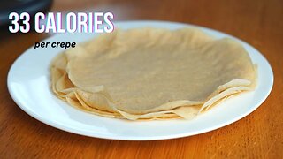 Healthy Make Ahead Breakfast | Oat Crepes - Low Calorie High Protein