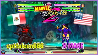 Marvel Vs. Capcom 2 New Age of Heroes (cptfalcon666 Vs. X-MANE) [Mexico Vs. U.S.A]