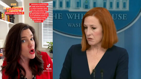 Psaki blames Trump while describing "Ministry of Truth" dir as an EXPERT on online disinformation.