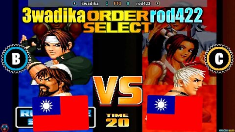 The King of Fighters '98 (3wadika Vs. rod422) [Taiwan Vs. Taiwan]