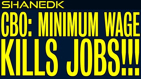 CBO: $15 Minimum Wage Would Kill Jobs (because OF COURSE IT WOULD!)