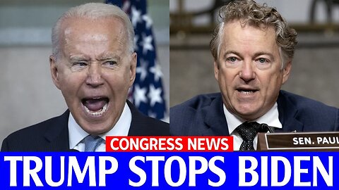 'BIDEN HAS LOST IT' RAND PAUL AND REPUBLICAN SLAM BIDEN FOR RIDICULOUS OMNIBUS SPENDING BILL