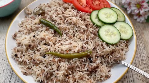 Lamb Keema Pulao Recipe • How To Make Pilau Rice Recipe • Keema Rice Recipe • Minced Meat Pilaf Rice