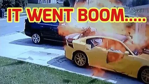 It Went Boom! Charger Gets Destroyed In Wild Accident