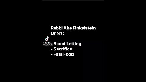 Rabbi Finkelstein Fast Food children ingredients