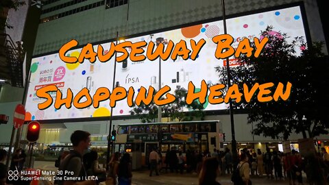 4K UHD Causeway Bay Shopping Heaven Part I - The Sights and Sounds of Hong Kong (#SnS4K, #SnSASMR)