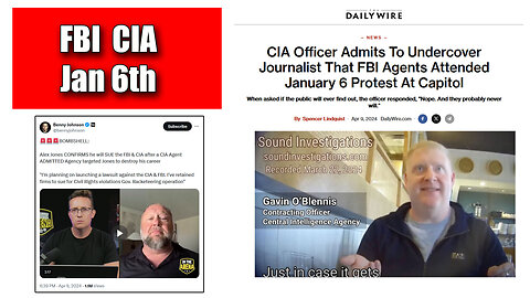 CIA Agent Admits To Undercover Journalist That The CIA and FBI Attended Jan 6th