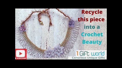 How to Recycle in Fashion & Make a Crochet Bib Beautiful Necklace