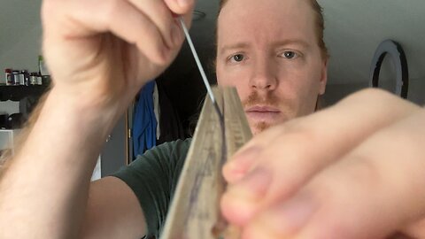 Relaxing Scraping and Tapping Ruler ASMR