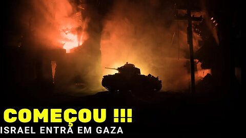 COMEÇOU !! Exército de Israel começou a invadir GAZA !