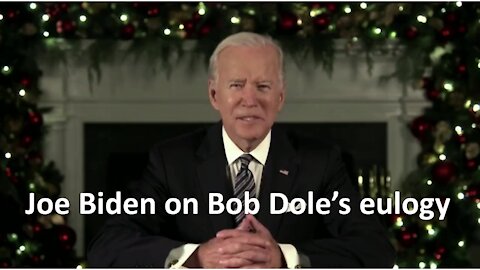 Joe Biden on Bob Dole's eulogy