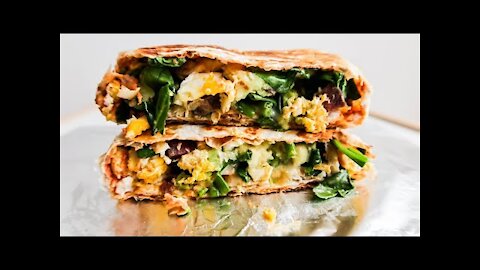 Healthy Egg Breakfast Burrito Recipe | Easy Breakfast Idea