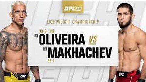 ISLAM MAKHACHEV VS CHARLES OLIVEIRA FULL FIGHT NIGHT MATCH- MMA FIGHTER