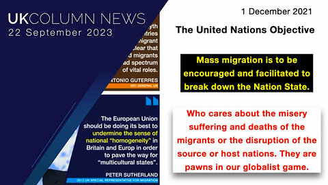 Migration: “When Villagers Were Made Aware, It Was Already Too Late" - UK Column News