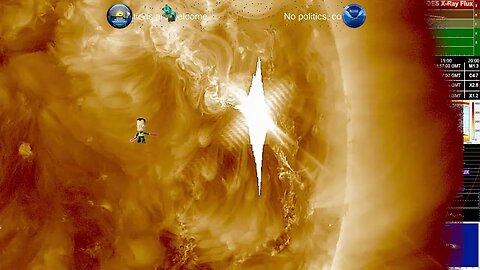X-2.87 Solar Flare from Region 3514 @ 17:02 UTC, 14 December, 2023. 4K
