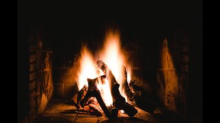 Relaxing Fireplace For Stress And Anxiety Relief || Burning Logs And Crackling Fire Sounds