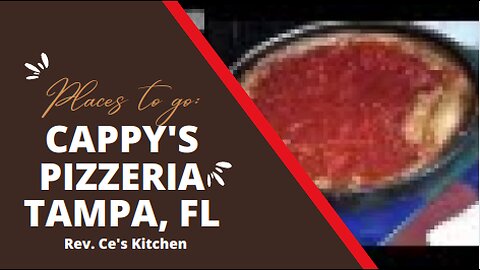 Places to go: Cappy's Pizzeria, Tampa, FL
