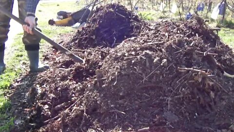 6th Overturning - Mixing of Compost into a pile (F1)