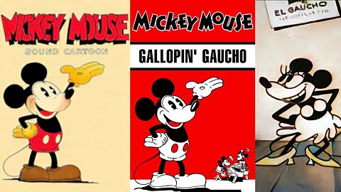 THE GALLOPIN' GAUCHO (1928) Mickey Mouse & Minnie Mouse | Animation, Short, Comedy | B&W