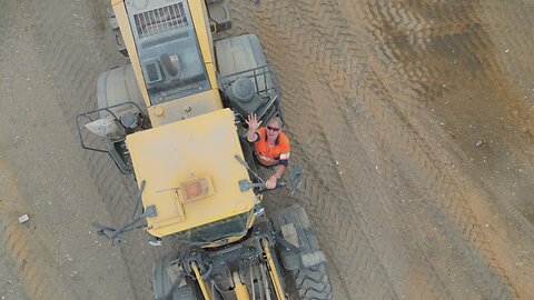 I flew my drone to a construction site every day to annoy the same worker