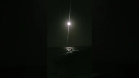 Strawberry Full Moon. Went to the beach to do my Qigong. Turned my phone on at 11:11 PM MAKE A WISH!