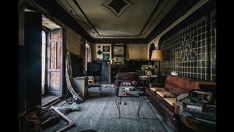 ABANDONED HOUSE - LIVING ROOM - NIGHT