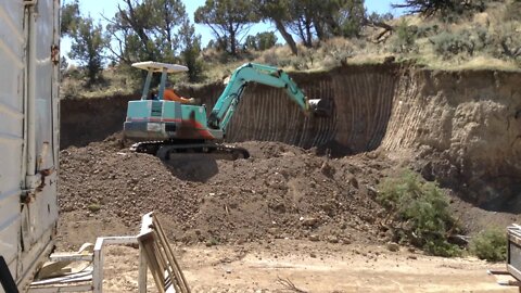 Hillside Excavation with the Yanmar YB451 Excavator #2