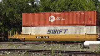 Norfolk Southern 24M Intermodal Train with BNSF Power from Berea, Ohio August 12, 2023