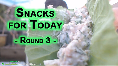 Snacks, Round 3, Smeagol Fishbone Vibes: Collard Greens, Salmon Dip Wrap, Eating Heavenly Food ASMR