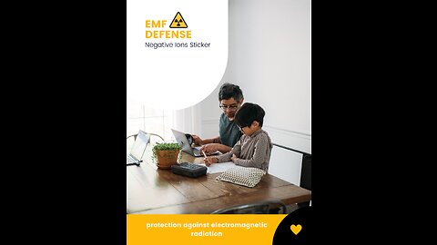 Stay Safe in a Wireless World: Unveiling the EMFDEFENSE™ Negative Ions Sticker!